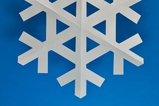 snowflake made of paper