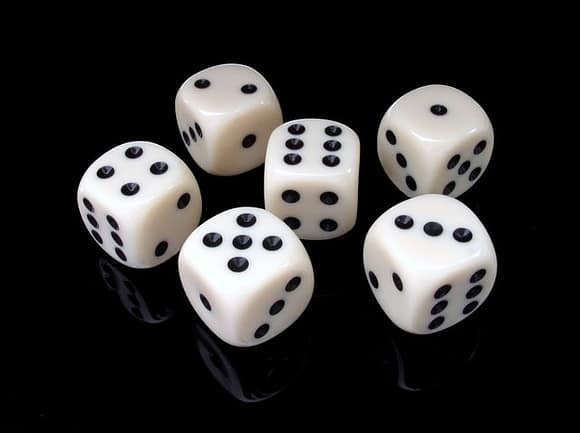 Six dice