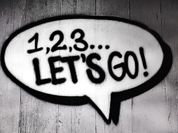 1,2,3... Let's Go!