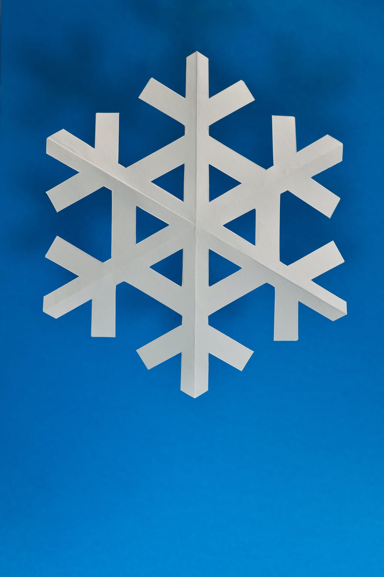 snowflake made of paper
