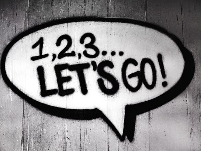 1,2,3... Let's Go!